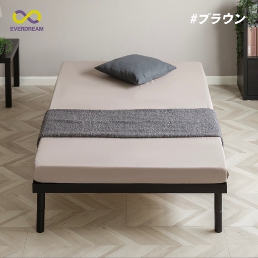 すのこベッド ダブル ブラウン