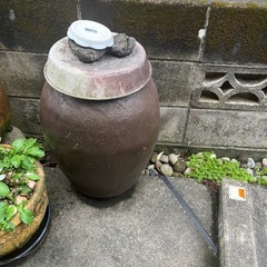 火鉢　壺　石臼の画像