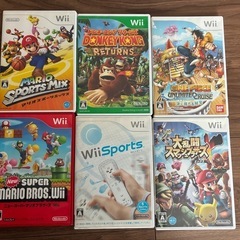 ニンテンドーwiiとソフトのセットの画像