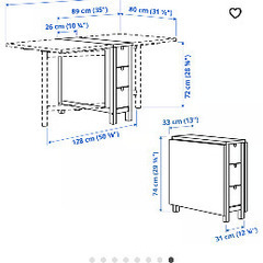 IKEA NORDEN ノールデン 折りたたみ　テーブル　4人の画像