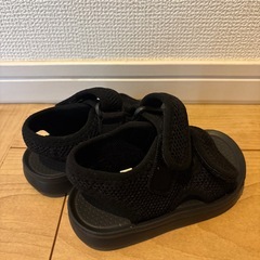 メッシュサンダル　黒の画像