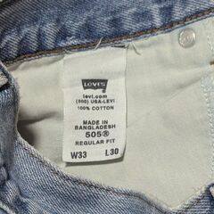 Levi’s 505® Regular Fit Jeans サイズ: W33 × L30の画像