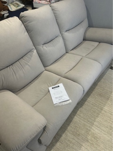 引き取り希望☆ YES140001 3P ヌノ 両電動リクライニングソファー