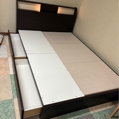 ニトリ ダブルベットフレーム(アザン3 浅型/MBRの画像
