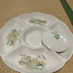 大皿2枚ファンシー柄♡オードブルにもの画像