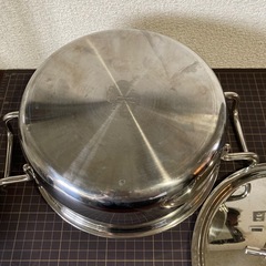 ［譲り先決定］ステンレス両手鍋　20cmの画像