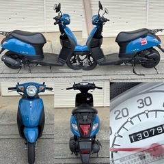 レッツ低燃費❗️高年式Fiモデル⭐️グリップ・プラグなど新品で快調⭐️まだまだ新しいモデルです⭐️50cc原付スクーター⭐️の画像