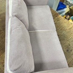 A1532🌟激安‼️ ソファー 2.5人掛け 2P 一人暮らし リバーシブル ファブリック ソファ ラベンダー 🌟配送・設置可能♻️の画像