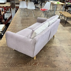 A1532🌟激安‼️ ソファー 2.5人掛け 2P 一人暮らし リバーシブル ファブリック ソファ ラベンダー 🌟配送・設置可能♻️の画像