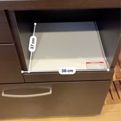 美品　ニトリ食器棚80cm 今日限定の画像