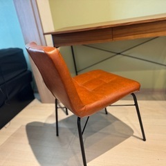 ヴィンテージ風 テレワーク 机 椅子 anthem Desk ブラウンの画像