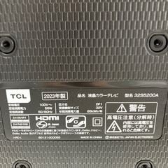 O2509-288 TCL 液晶カラーテレビ 32S5200A 2023年製 リモコンあり 中古 32インチ 地上波のみ視聴確認済みの画像