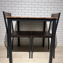 L I F E L E X 2人掛け用テーブル&チェア3点セットの画像