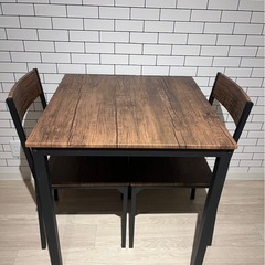 L I F E L E X 2人掛け用テーブル&チェア3点セットの画像