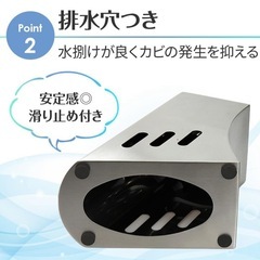 新品　包丁スタンド ステンレス製 の画像