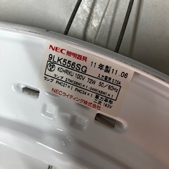 ロ2509-289 NEC照明器具 9LK556SG 2011年製 通電確認済み リモコンなしの画像
