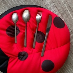 800シルバー
　子供用アンティークカトラリー4本セットの画像