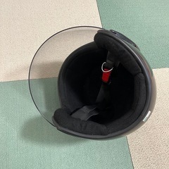 【お譲り先決まりました】中古品バイクヘルメットブラック傷あり の画像