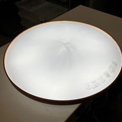 ロ2509-290 LEDシーリングライト ニトリ 12畳 リモコンあり 木目 通電確認済みの画像