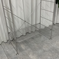KI-19【新入荷　リサイクル品】無印良品　ステンレス　ハンガーラックの画像