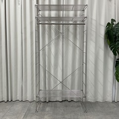 KI-19【新入荷　リサイクル品】無印良品　ステンレス　ハンガーラックの画像