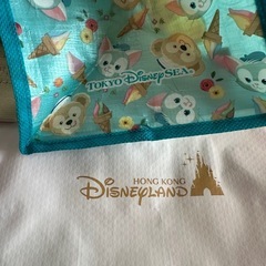 ダッフィー　フレンズ　東京ディズニーシー　香港ディズニーランド　ショッピングバッグ
の画像