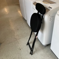 K2509-188 折りたたみチェア ブラック 中古美品の画像