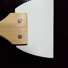 木柄　三角シリコンゴムベラ　2個の画像
