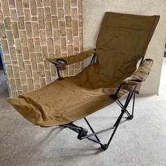 IGNIO  イグニオ　リクライニングチェア　アウトドアチェア　フットレスト付　キャンプの画像
