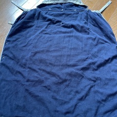 ユニクロ　抱っこ紐ケープ　ベビーカー　防寒　グレー　数回使用の画像