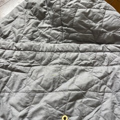 ユニクロ　抱っこ紐ケープ　ベビーカー　防寒　グレー　数回使用の画像