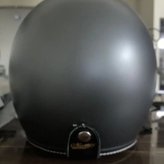 バイクヘルメット バブルシールド付き マットブラックの画像