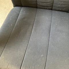 K2509-189 IKEA パーソナルチェア POANG ブラック 汚れ色あせ毛羽立ち多数　の画像
