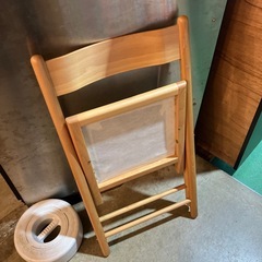 【🪑廃盤/無印良品】折りたたみ椅子 チェア ナチュラル　イス　インテリア　オシャレ家具　ブランド家具　MUJIの画像