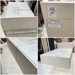 福岡市限定】ニトリ NITORI 収納付き セミダブルベッド 配送組立無料♬【日時指定可能】の画像