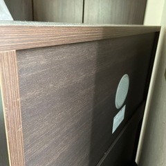 下駄箱　玄関収納（ダークブラウン）の画像