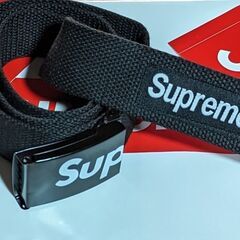 Supreme キャンバスベルト + ステッカー セットの画像