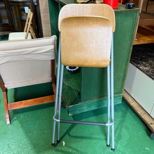 【IKEA/イケア】　バーカウンター　カウンターチェア　椅子　チェア　ハイスツール　折りたたみ可能　【53×39.5×座面高70×背面