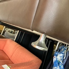 O2509-296　3人掛けソファ ブラウン 中古の画像