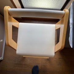 木製キッズハイチェアの画像