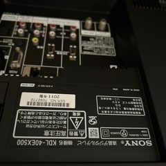 テレビ　40型　ソニーBRAVIAの画像