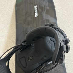 スノーボード ビンディング付きの画像