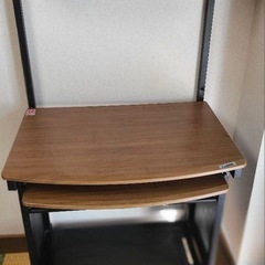 パソコンラック　キーボードラック　プリンターLOAS 作業用テーブルの画像