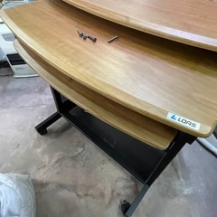 パソコンラック　キーボードラック　プリンターLOAS 作業用テーブルの画像