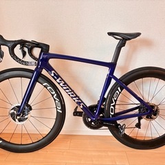 【美品完成車】Specialized S-WORKS Tarmac SL7(2021年) 52サイズ ブルー 油圧ディスクDi2 フルカーボン ロードバイクの画像