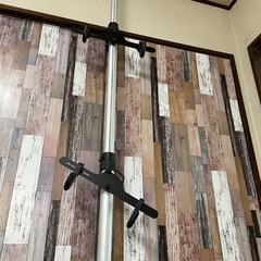 自転車2台スタンドポール　屋内の画像