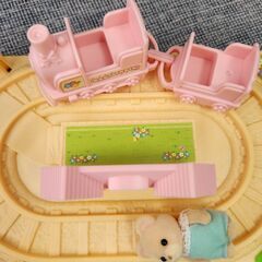 シルバニアファミリー　まとめ売り　くま　赤ちゃん　かわいい汽車ぽっぽセットの画像