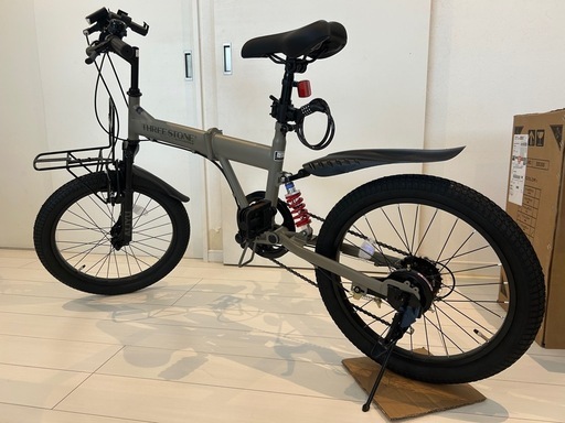 新品　フルサスペンション付き折りたたみ自転車