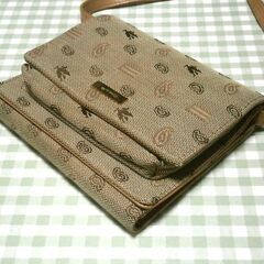  ◆ETRO エトロ ウォレット ショルダーバッグ ベージュ ペイズリー 中古品の画像
