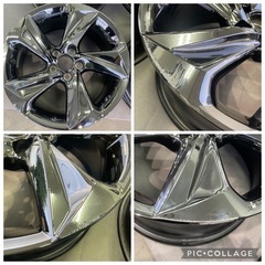 124 【純正】クラウン 220系 アルミホイール トヨタ 純正 18×8J 4本セット TOYOTAの画像